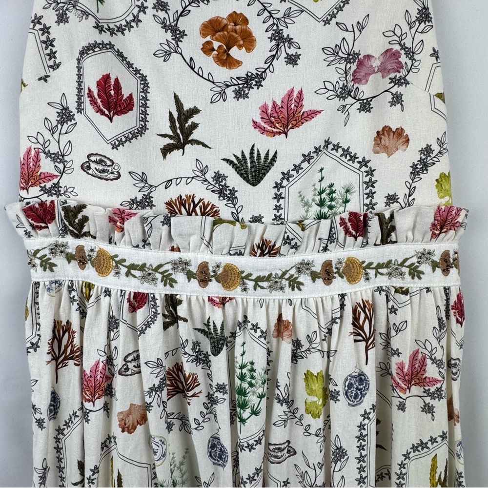 Christian Lacroix Floral Linen Blend Maxi Dress - Picture 4 of 16